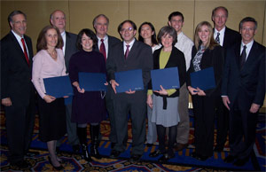 Group of HSRC researchers with award