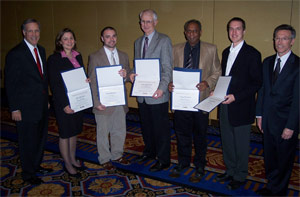 Group of HSRC researchers with award