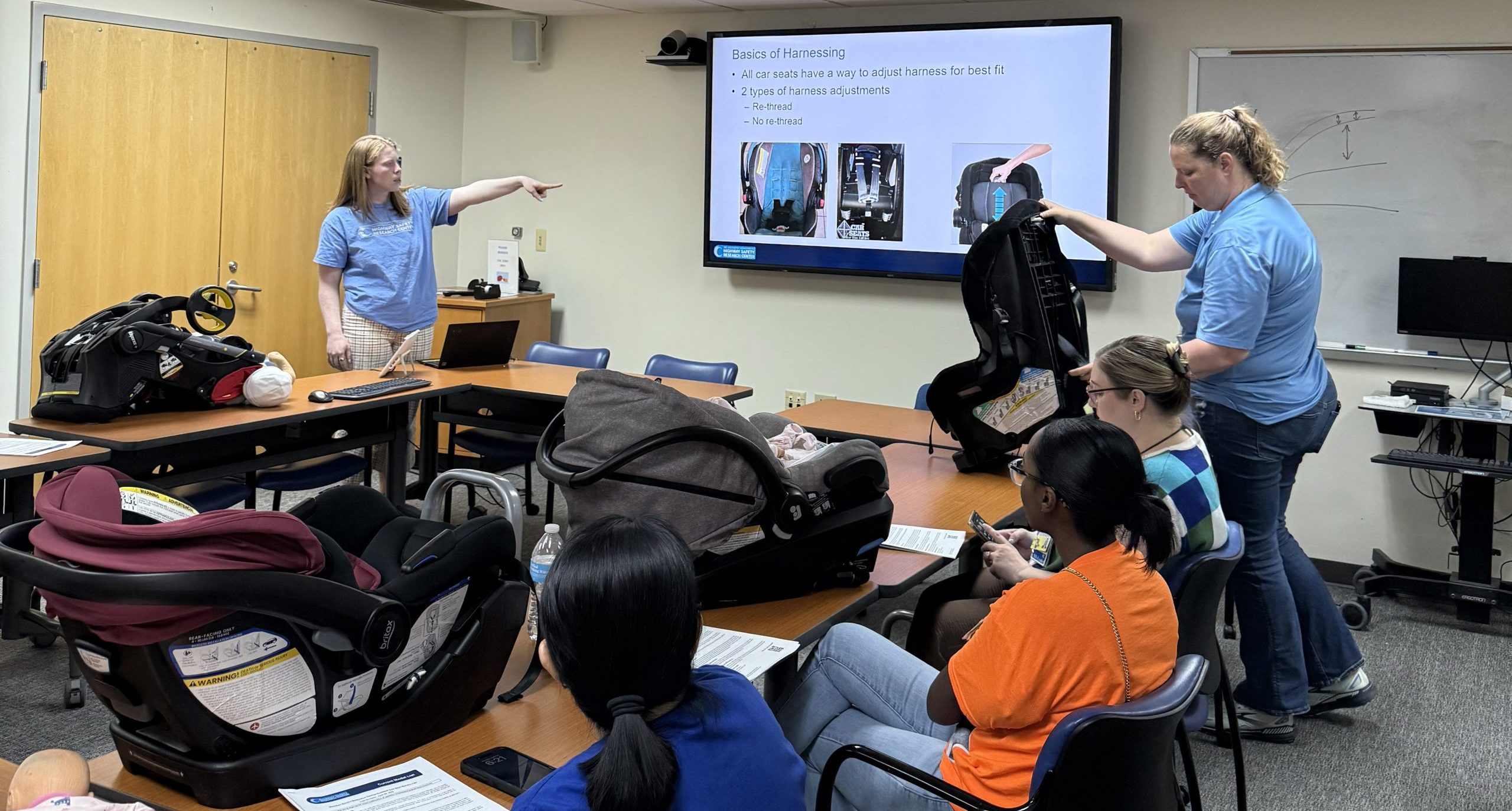 HSRC provides training on car seat basics to local healthcare professionals.